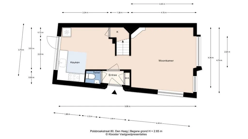 4-toaline maja asukohas Den Haag
