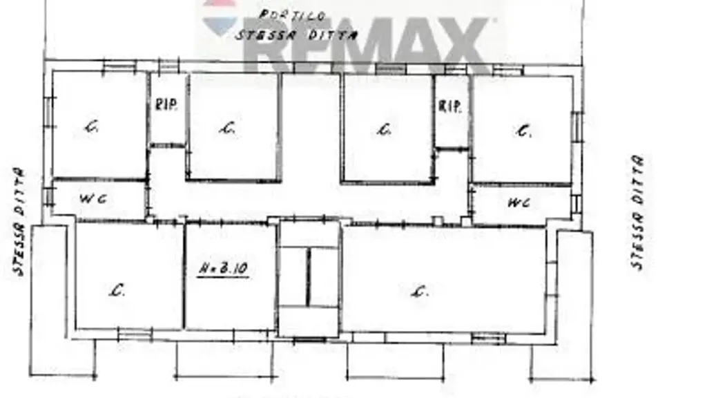 Plan - Villa with Garden in Cosenza