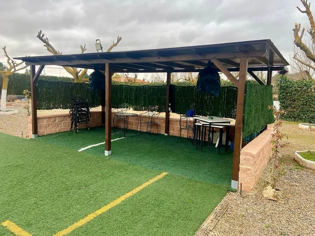 Terrass - Chalet with Pool in Villarrubia