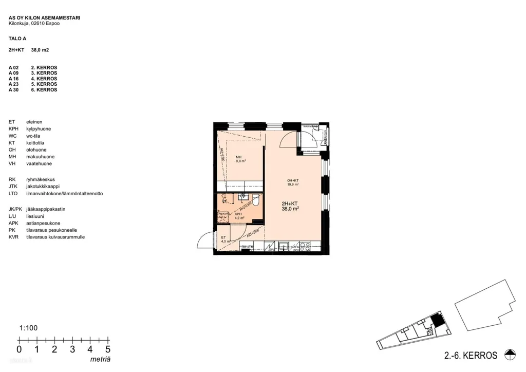 Plan - Appartement 2 pièces à FI