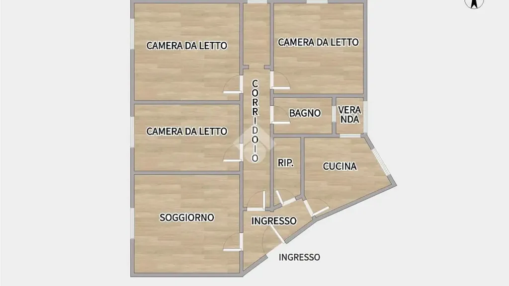 Plan - Apartment with Balcony in Ancona