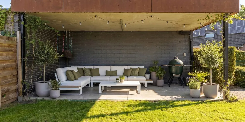 Terrasse - Maison avec jardin et terrasse couverte à Beerse