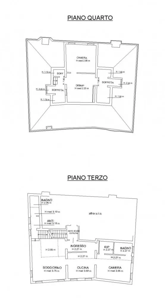 Plan - Restored Apartment with Central Location in Venice