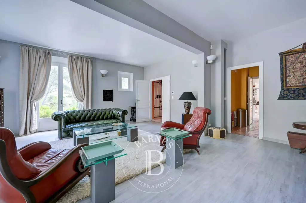 Living Room - Bastide with Panoramic View in Aix-en-Provence