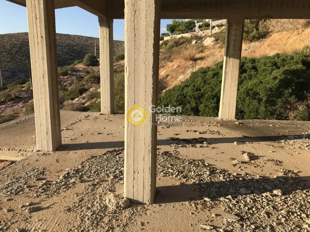 Terrace - Semi-Finished Villa with Sea View in Sarandá