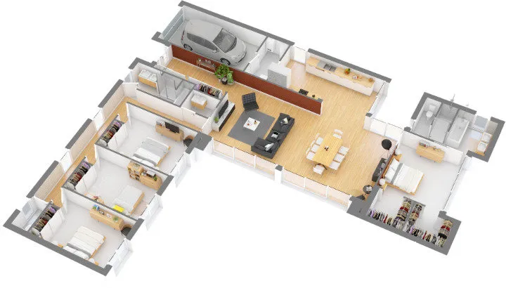 Planimetria - New House with Terrace in Grenade