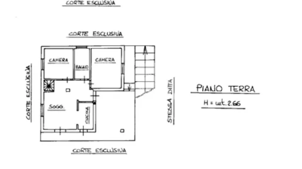 Plan - Villa with Private Garden in Montafia