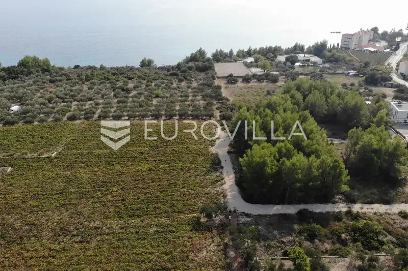 Õhuvaade - Building Plot with Sea View near Orebić