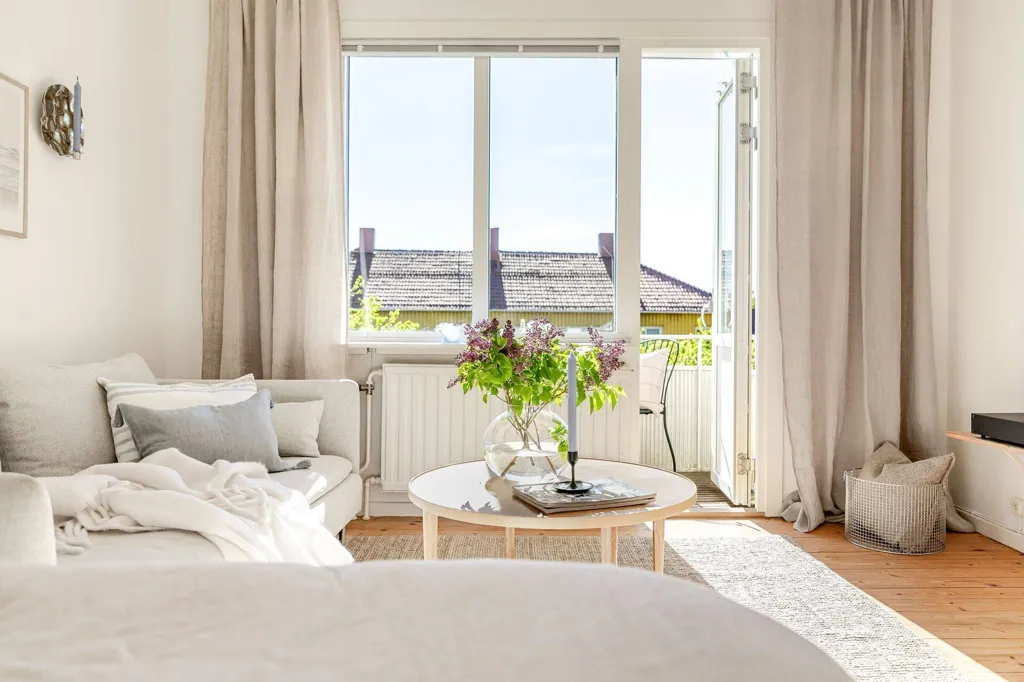 Bedrooms - Modern Apartment with Balcony in Linköping