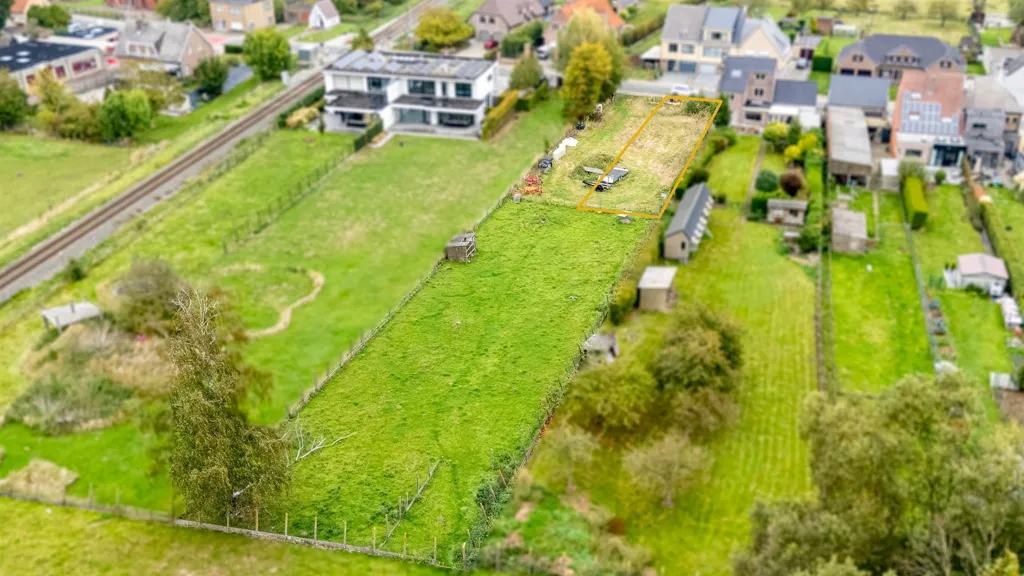 Vue aérienne - Terrain à Bâtir avec Vue Noordoost à Erpe