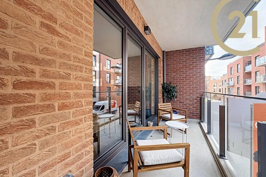Balcony - New Flat with Garden in Louvain-La-Neuve