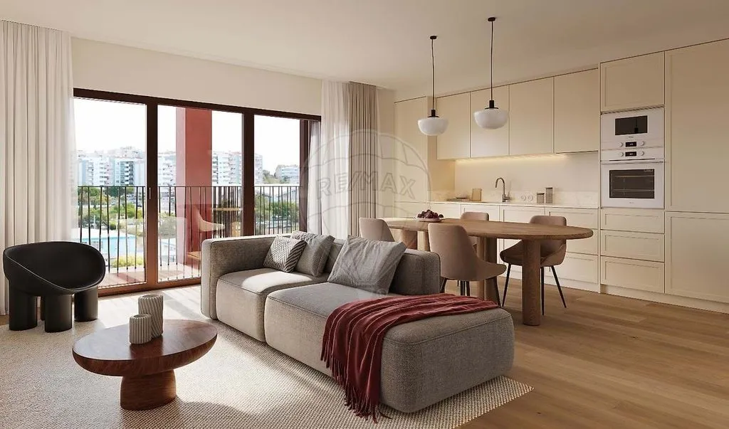 Living Room - Luxury Apartment with Sea View in Almada