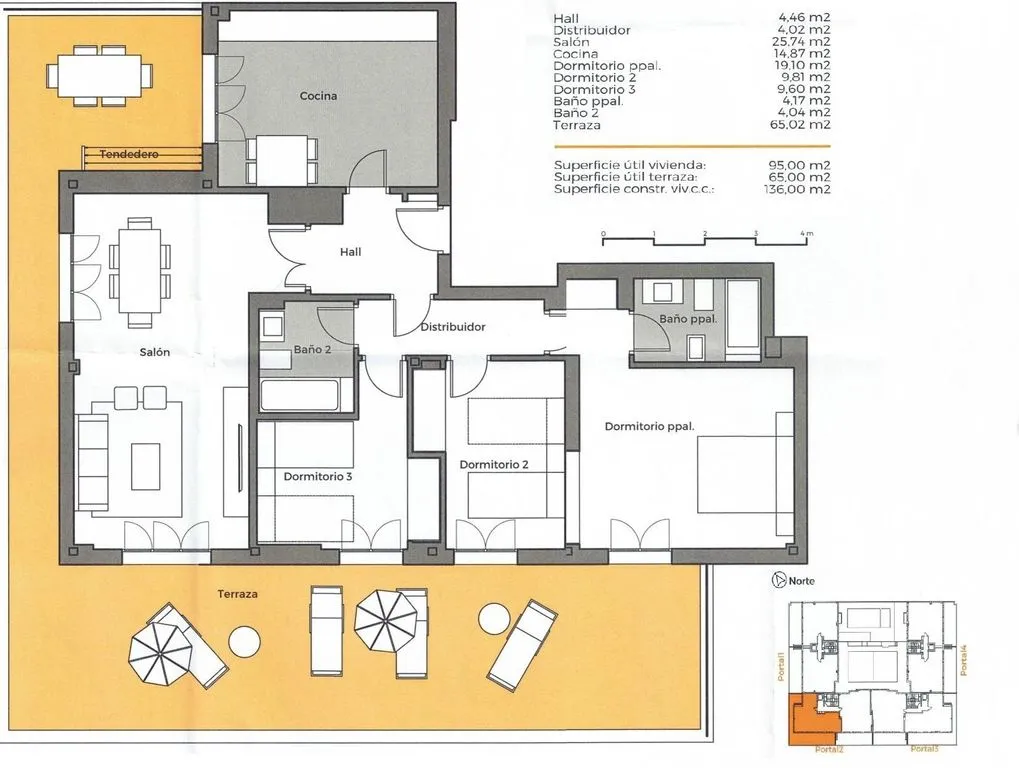 Plan - Modern Apartment with Pool in Parquesol