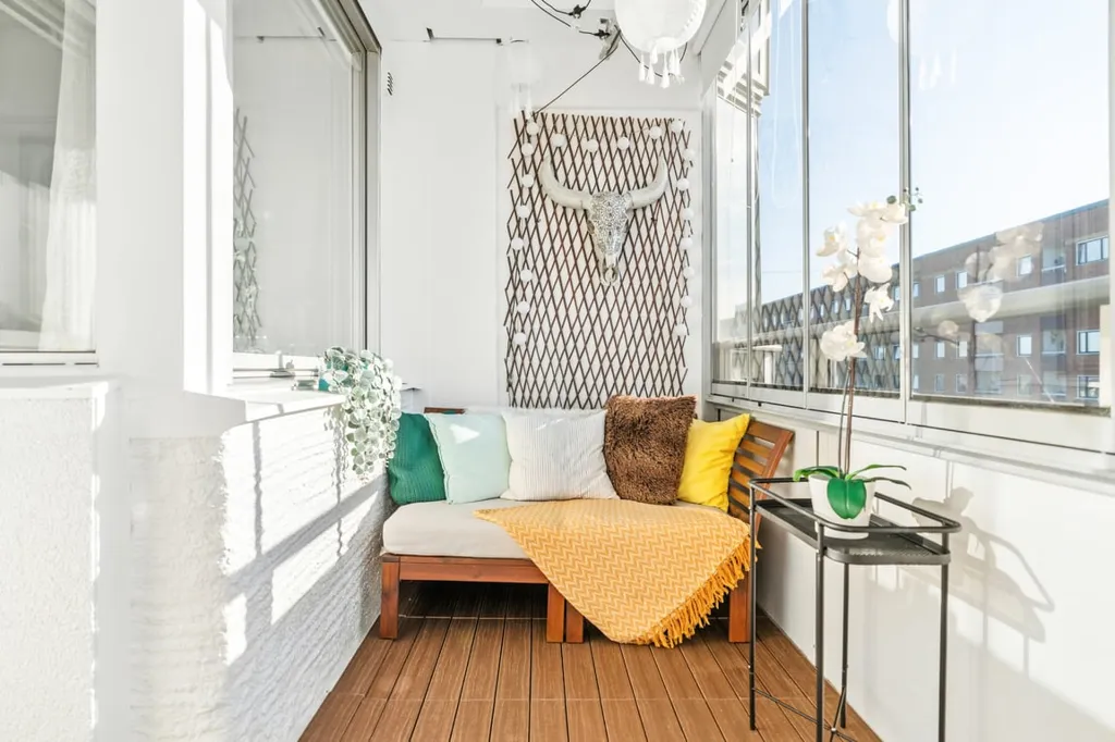 Balcon - Two-Bedroom with Glazed Balcony in Göteborg