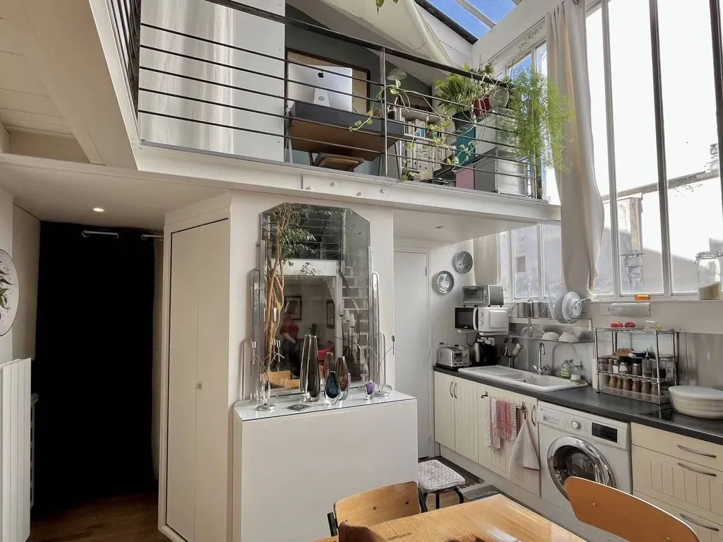 Köök - Art Studio Flat in Montparnasse, Paris