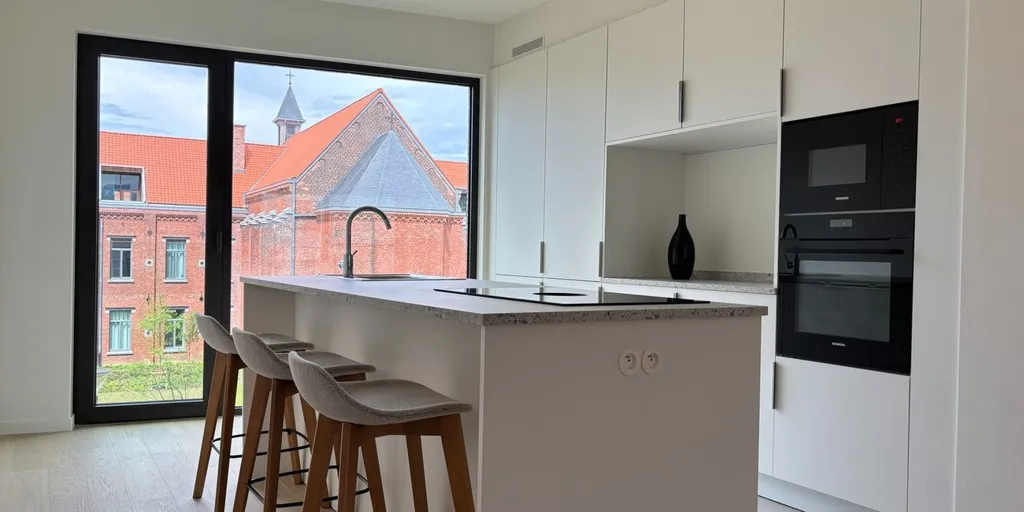 Cuisine - Appartement Moderne avec Terrasse à Leuven