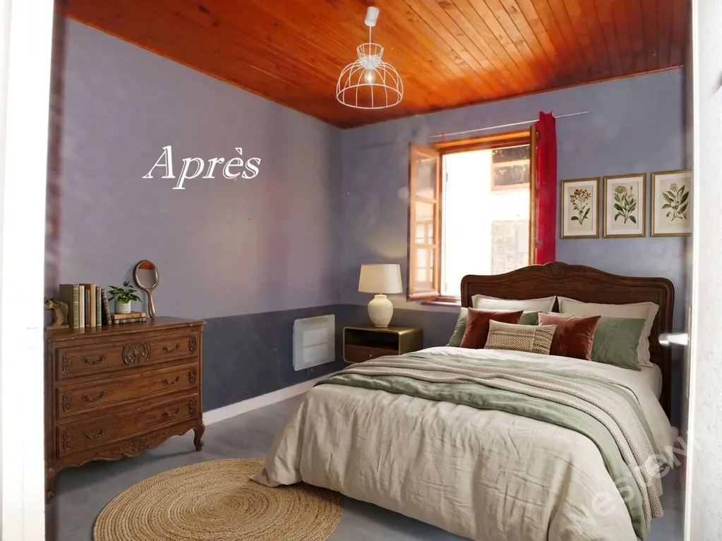 Camere da letto - Spacious Town House with Courtyard in Cuisery