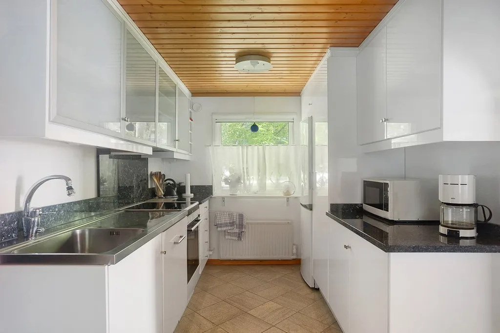 Köök - 1-Storey Holiday Home with Pool in Skåne