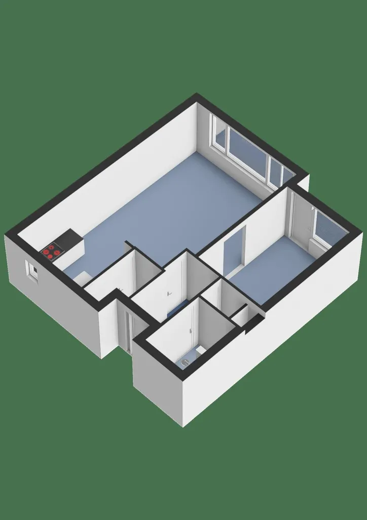 Plan - Ground Floor Apartment with Garden in Leusden