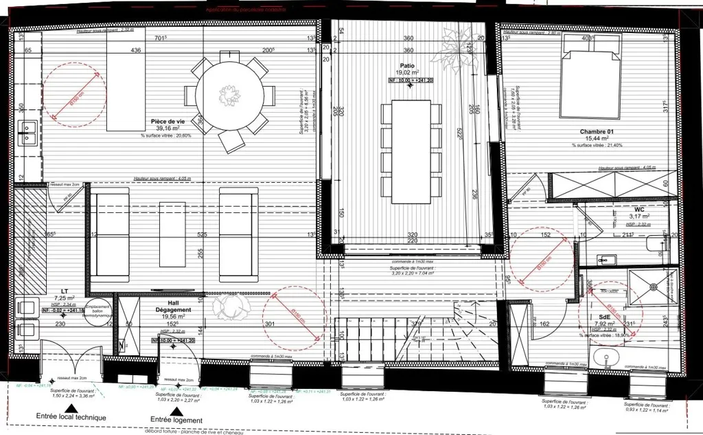 Plan - Maison 5 pièces à Lyon 4e