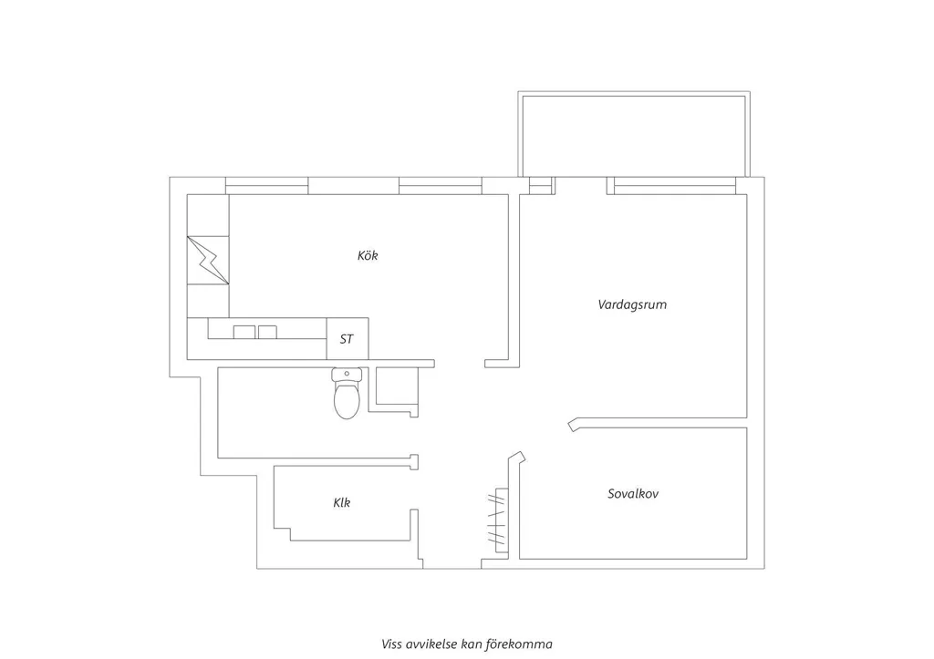 Plan - Bright Studio Flat with Balcony near University