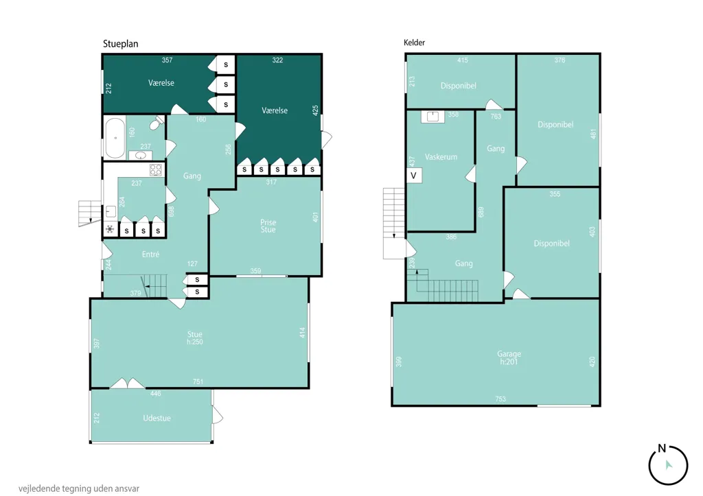 Plan - Charming Villa with Garden in Vinderup Centre