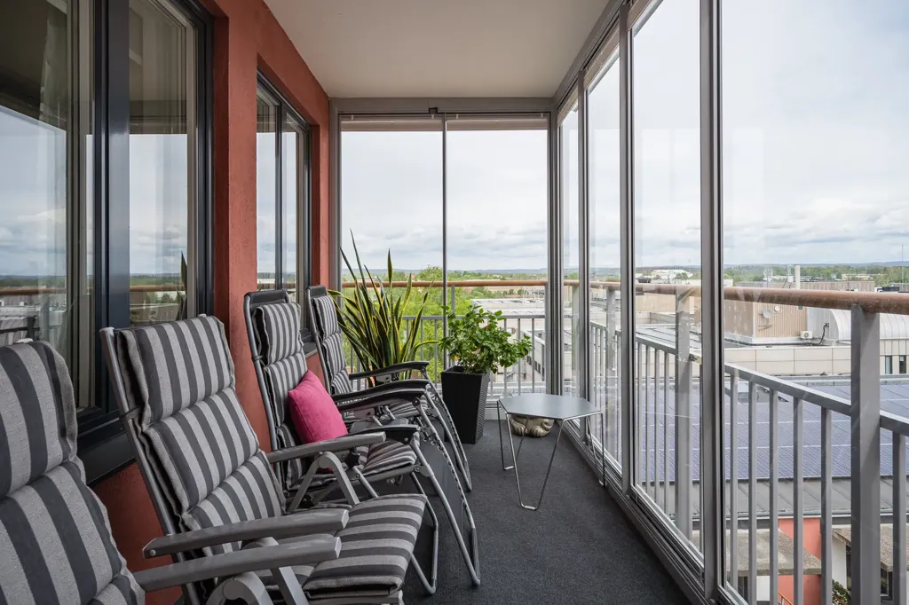 Balcon - Apartment with River View in Östergötland