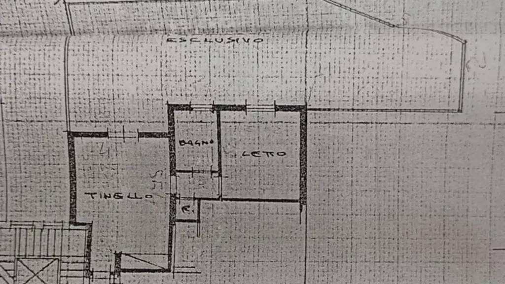 Plan - Trilocale with Private Terrace in Zocca