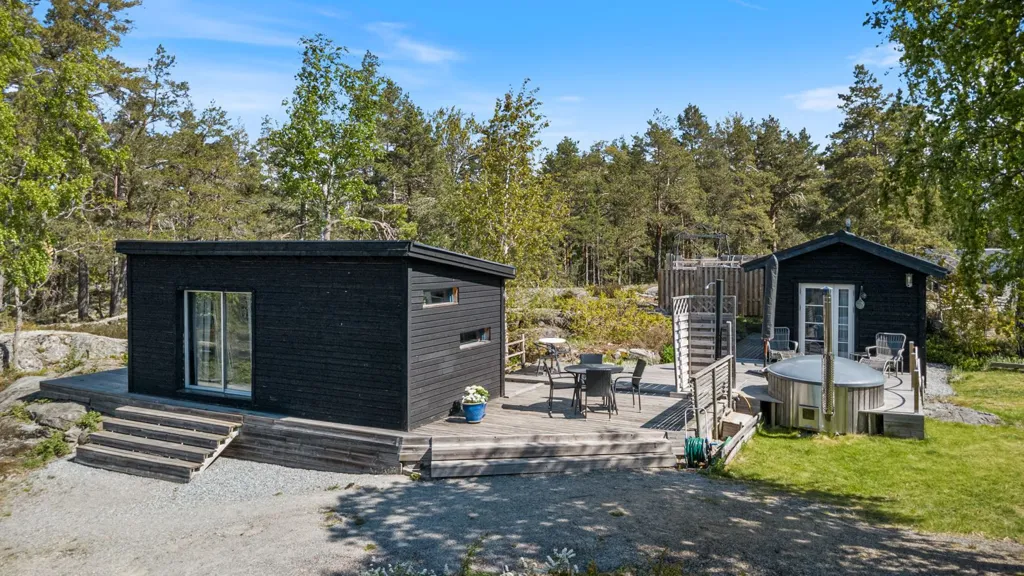 Aerial - Seaside Villa with Sauna & Pool near Ingaröfjärden