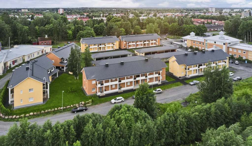 Õhuvaade - Apartment with Sauna in Karjaranta, Pori