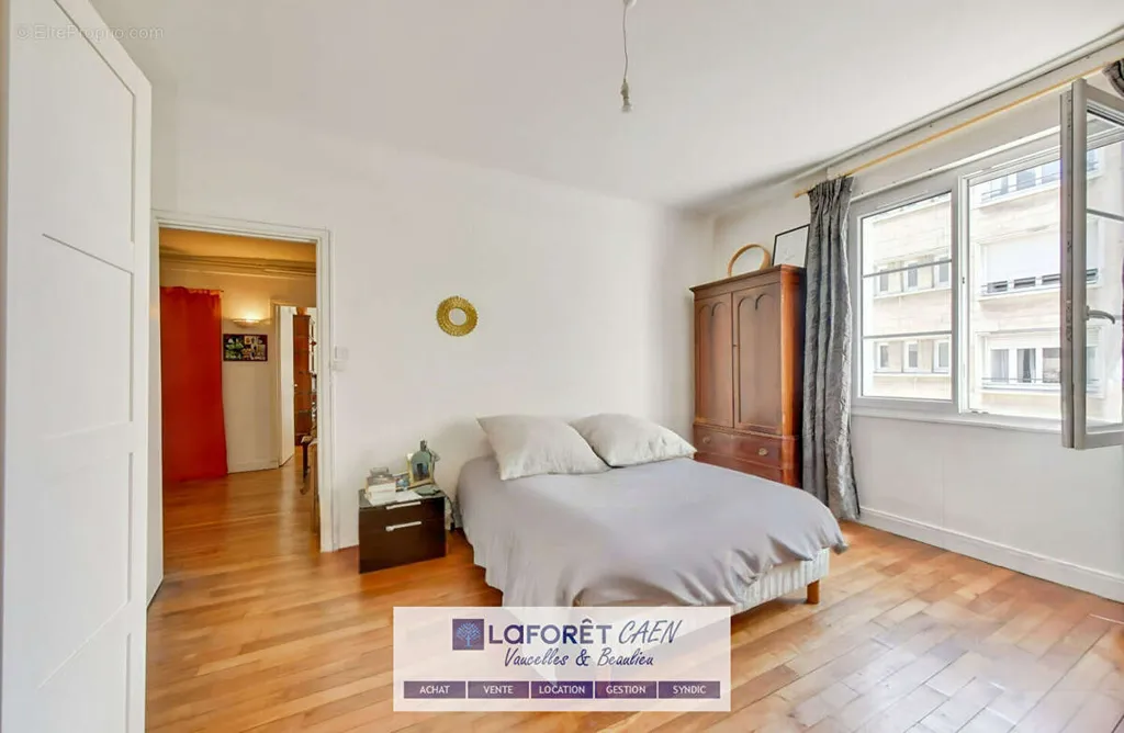 Chambres - Appartement 3 Pièces avec Balcon au Centre de Caen