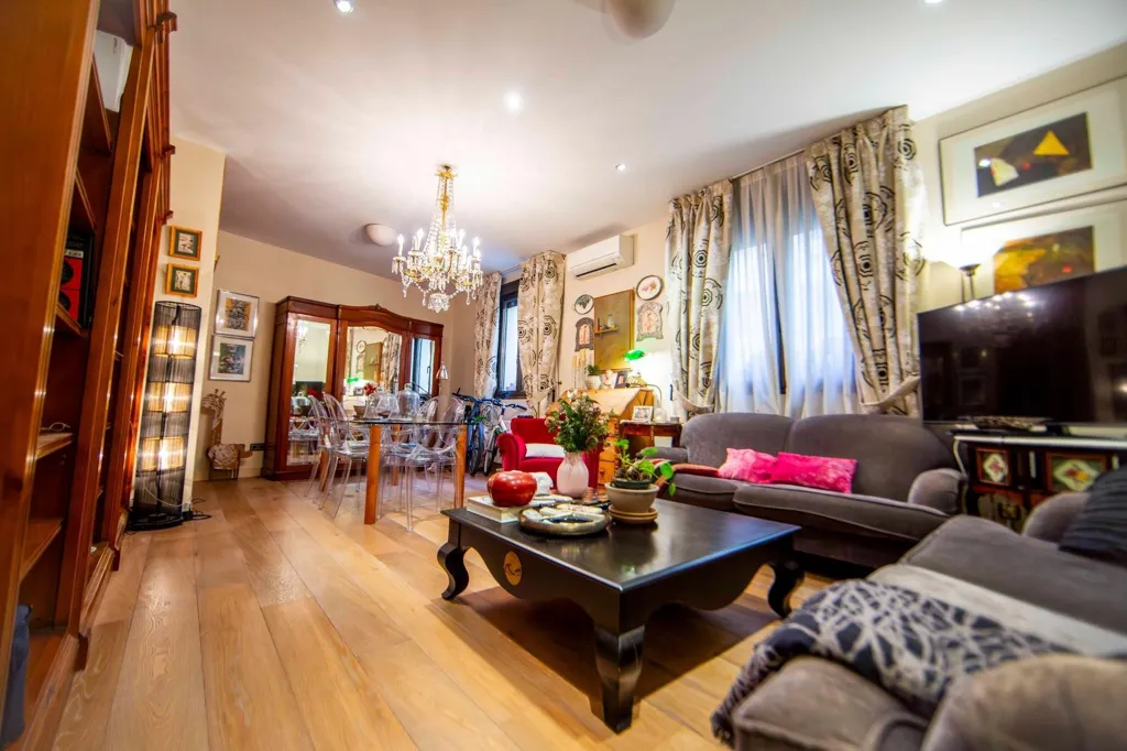Séjour - Modern Flat with High Ceilings in Acacias, Madrid