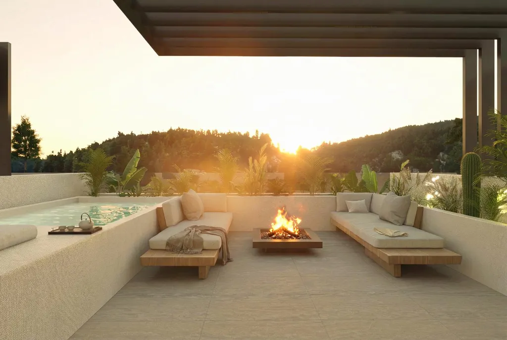 Terrasse - Triplex with Pool in Santa Margalida