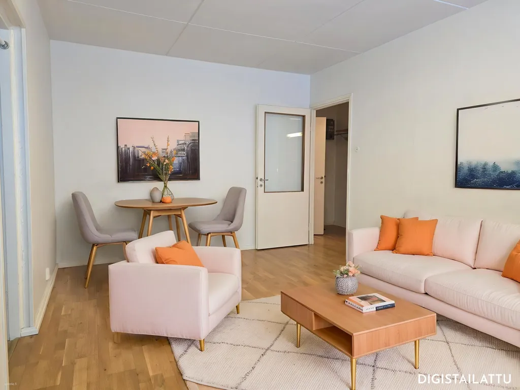 Séjour - Apartment with Sauna in Oulu Centre