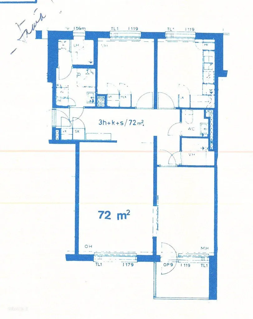 Plan - Apartment with Garden in Joensuu Centre
