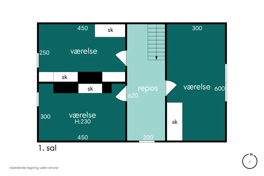 Plan - Detached Villa with Garden in Kalundborg