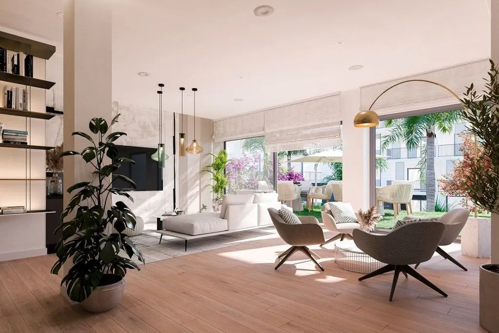 Living Room - Luxury Penthouse with Terrace in Estepona