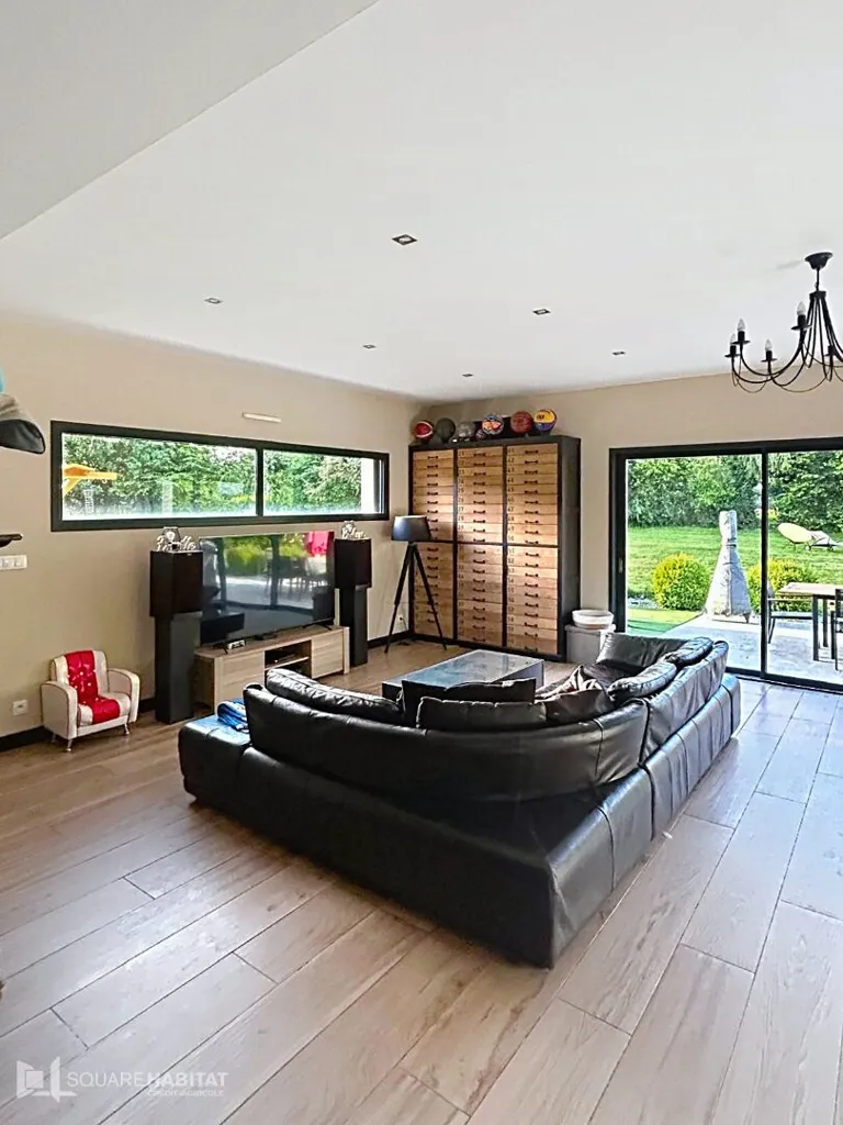 Séjour - Maison Contemporaine avec Jardin à Plélo