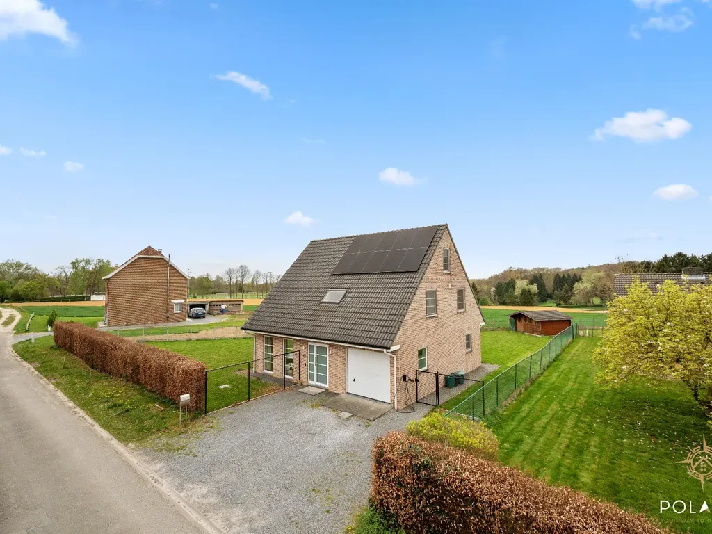 Vue aérienne - Maison Énergétique avec Jardin à Overijse