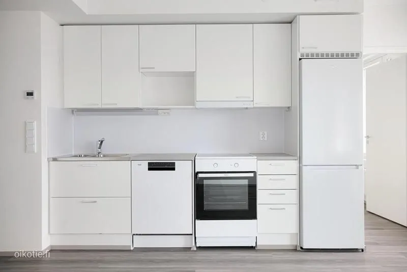 Köök - Modern Apartment with Glazed Balcony in Espoo