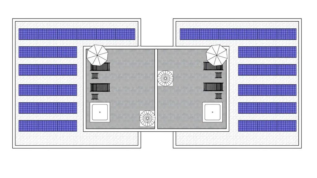 Plaan - Attico with Solarium in Silea