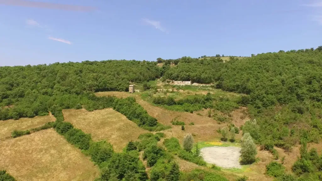 Õhuvaade - Rustico with Garden near Città di Castello
