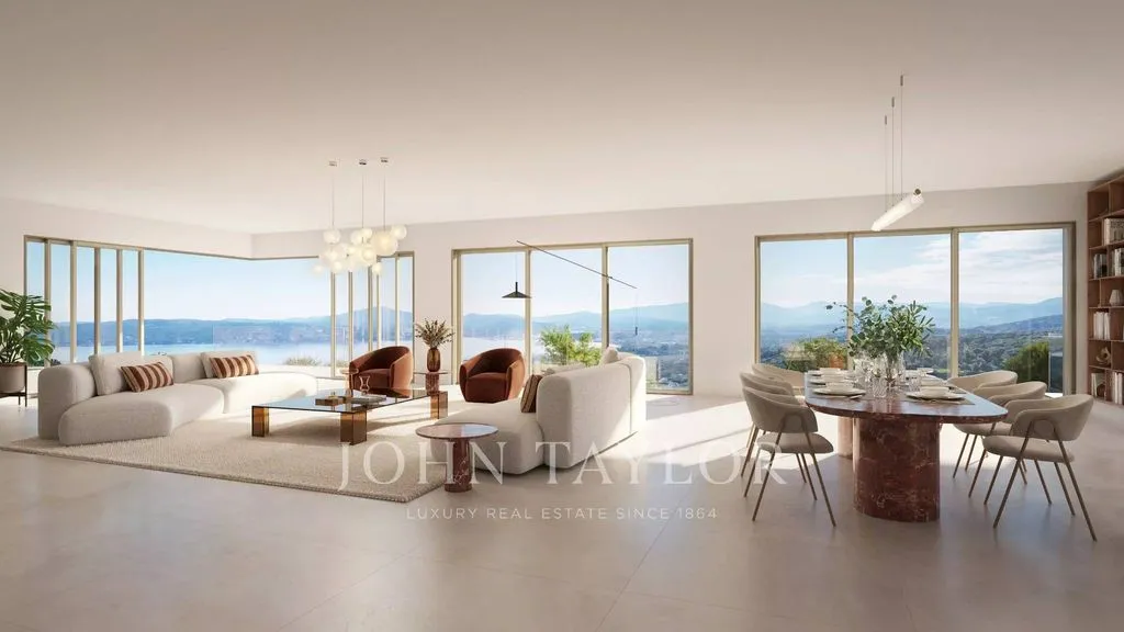 Living Room - Luxury Villa with Sea View in Grimaud