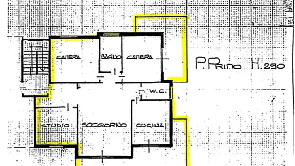 Plan - Apartment with Terraces in Pecetto Torinese