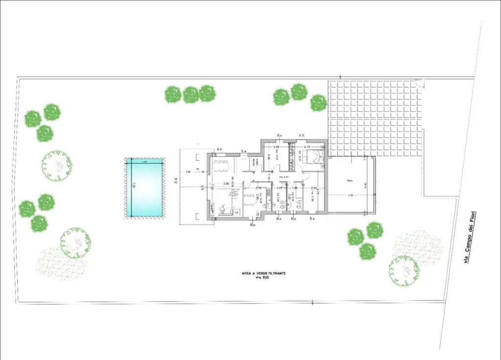 Floor Plan - Modern Villa with Private Garden in Gallarate