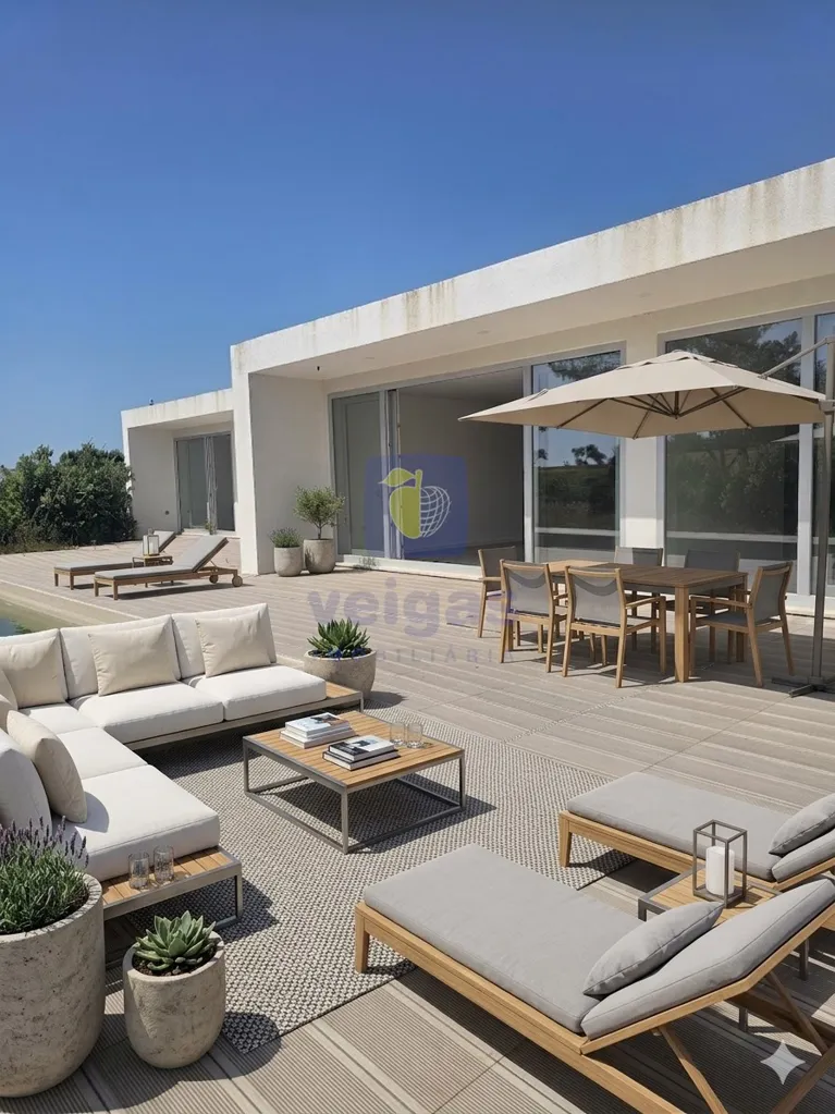 Terrasse - Independent House with Golf View in Óbidos