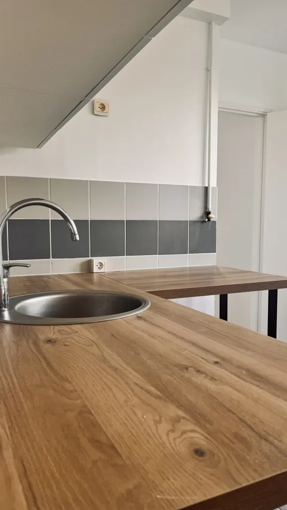 Köök - Renovated Flat with Balcony in Vandoeuvre-Les-Nancy