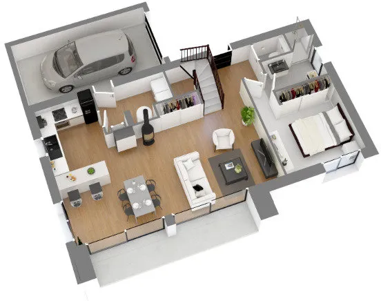 Plan - Maison à Construire avec Jardin à Odars