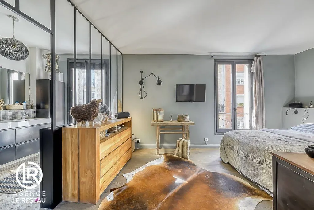 Chambres - Duplex Familial avec Charme Ancien à Boulogne-Billancourt