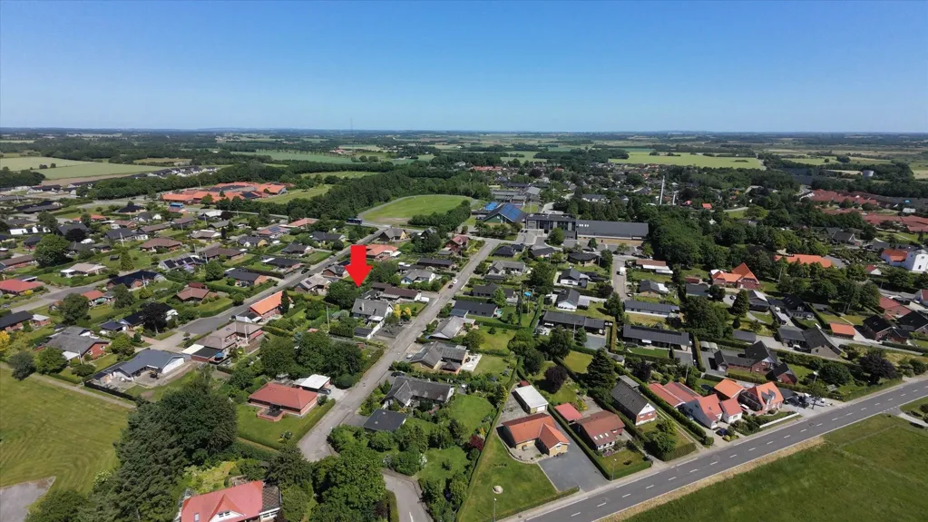 Vista aerea - Detached Villa with Garden in Tørring